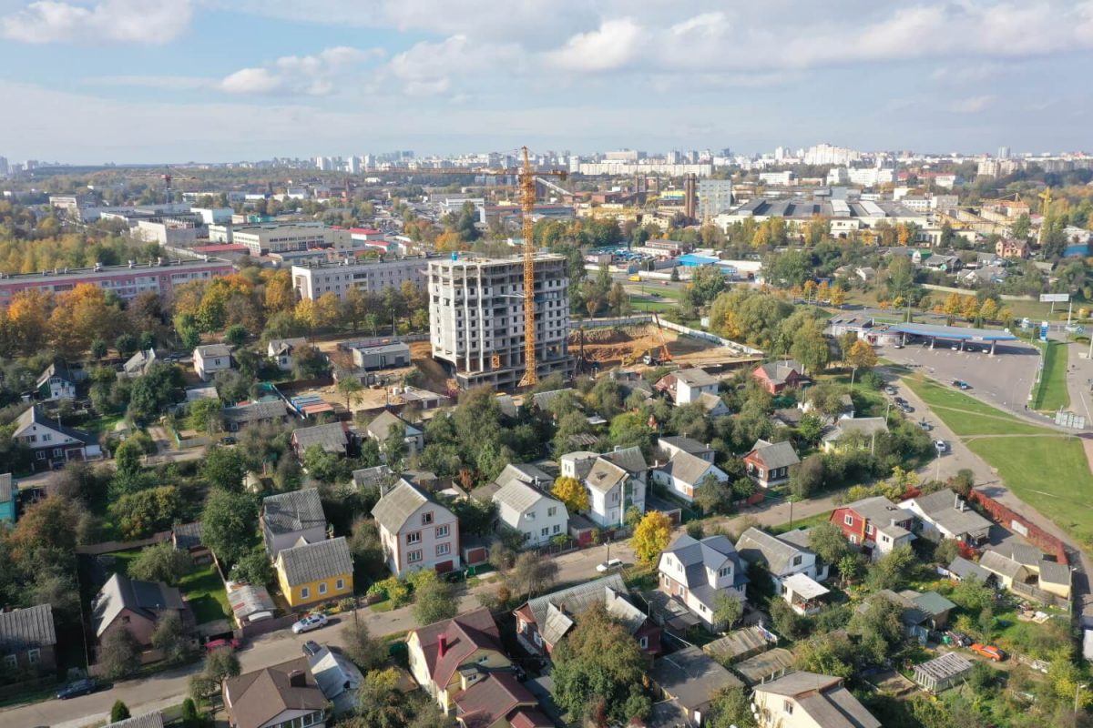 Фотоотчет 09.10.2020 о строительстве ЖК «Smart» в г. Минске