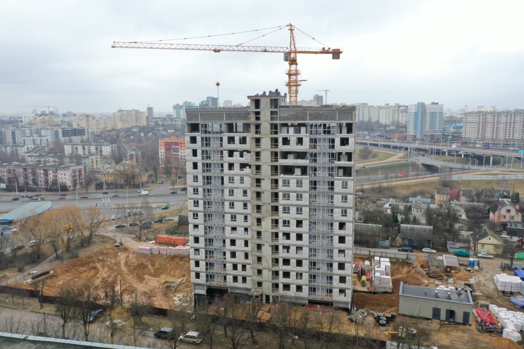 Фотоотчет 21.03.2021 о строительстве ЖК «Smart» в г. Минске